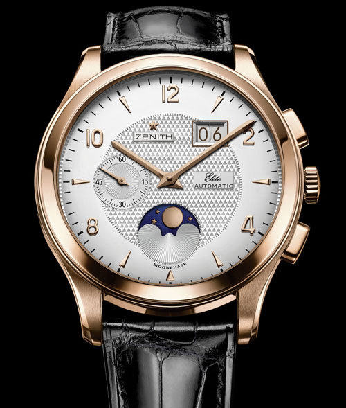 Zenith Grande Date et Phases de Lune : les années 50 à l’honneur Zenith Grande Date et Phases de Lune : les années 50 à l’honneur