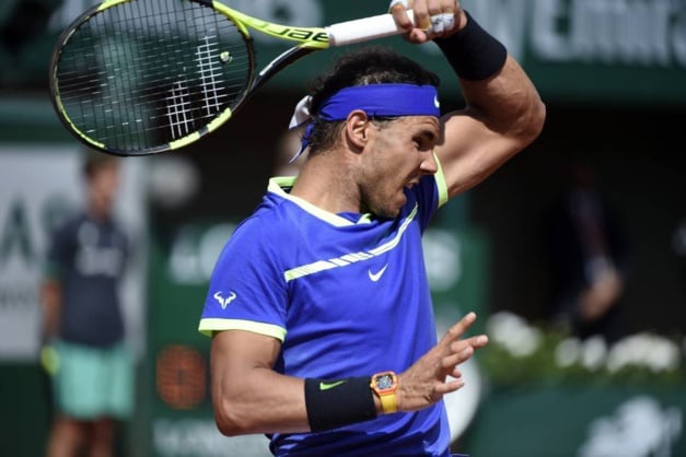 Rafael Nadal et sa Richard Mille, Copyright AFP Christophe Simon Rafael Nadal et sa Richard Mille, Copyright AFP Christophe Simon