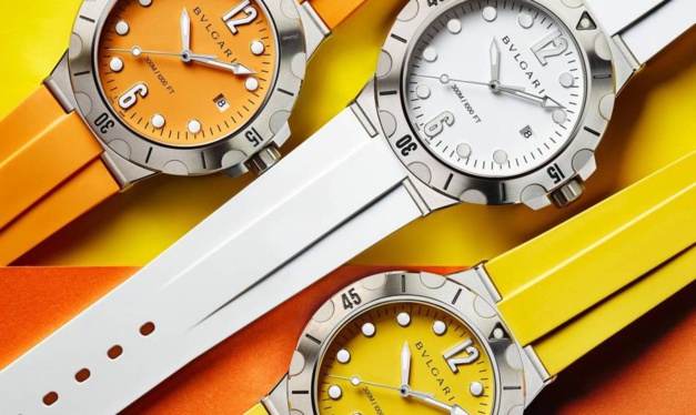 Bulgari Diagono Scuba : pétillantes de fraicheur pour l'été 2017 Bulgari Diagono Scuba : pétillantes de fraicheur pour l'été 2017