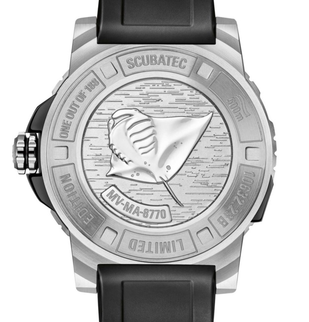 Carl F. Bucherer : 188 montres de plongée pour protéger les raies manta Carl F. Bucherer : 188 montres de plongée pour protéger les raies manta