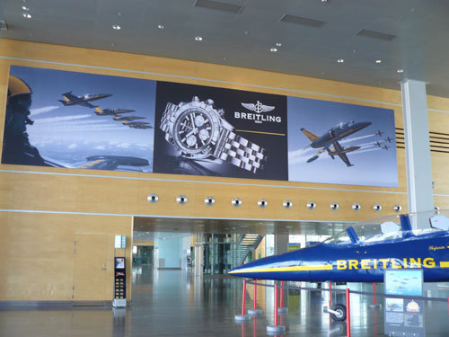 Breitling dans le hall 5 de l’aéroport Arlanda de Stockholm
