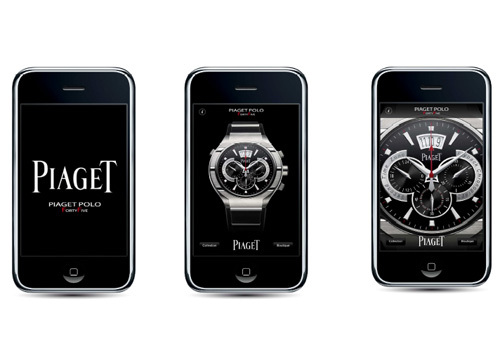 Retrouvez la Piaget Polo FortyFive sur votre iPhone