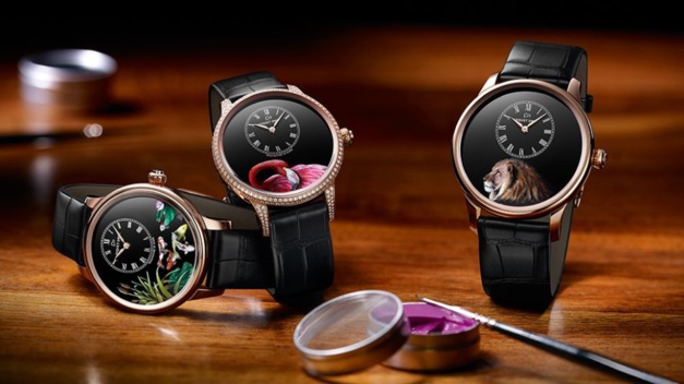 Jaquet Droz Petite Heure Minute : l'animal à l'honneur Jaquet Droz Petite Heure Minute : l'animal à l'honneur