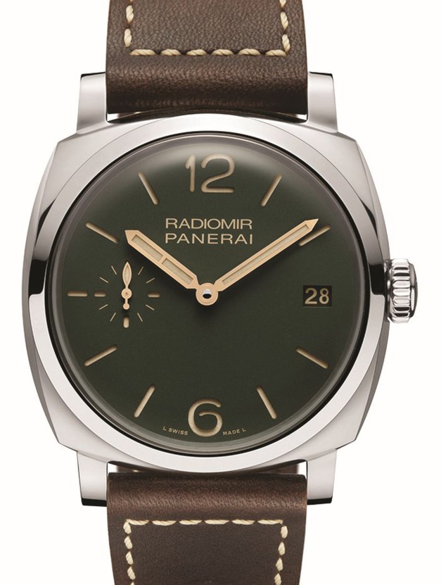 Panerai Radiomir 1940 3 jours acier 47 mm : verte, chic et sportive Panerai Radiomir 1940 3 jours acier 47 mm : verte, chic et sportive