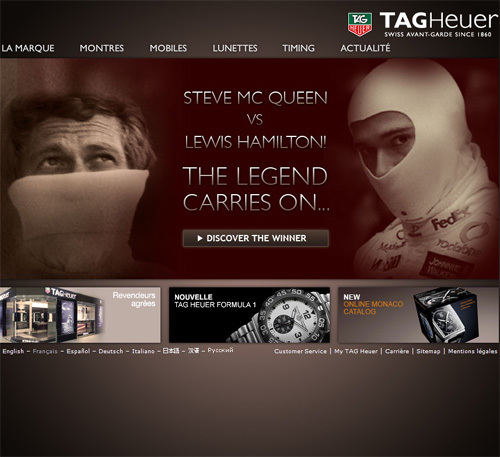 TAG Heuer distinguée pour sa stratégie Internet TAG Heuer distinguée pour sa stratégie Internet