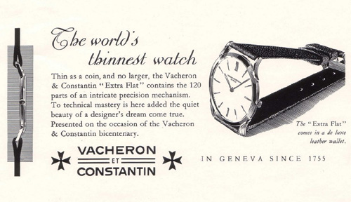 Vacheron Constantin Historique Ultra-fine 1955 et 1968 : l’extra-plat en héritage