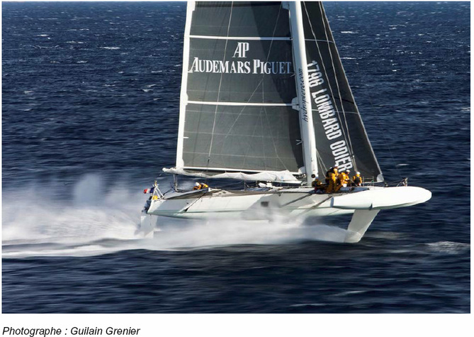 Audemars Piguet sponsor de l’Hydroptère, le fameux trimaran « volant » Audemars Piguet sponsor de l’Hydroptère, le fameux trimaran « volant »