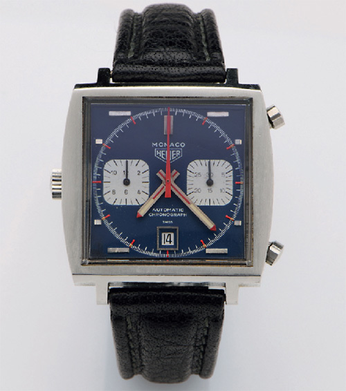 HEUER, MONACO “STEVE MCQUEEN”, “AUTOMATIC CHRONOGRAPH”, VERS 1965