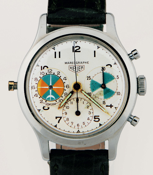 HEUER, MARÉOGRAPHE, CHRONOGRAPHE, ANNÉES 1950