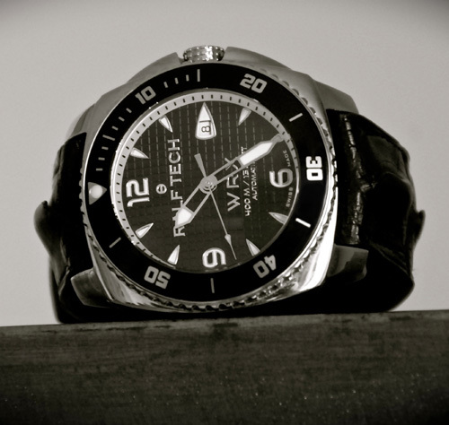 Ralf Tech City Explorer sur bracelet alligator corné ABP Ralf Tech City Explorer sur bracelet alligator corné ABP