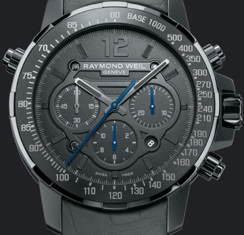 Nabucco Rivoluzione Raymond Weil : noir absolu pour un chrono élégant et très viril