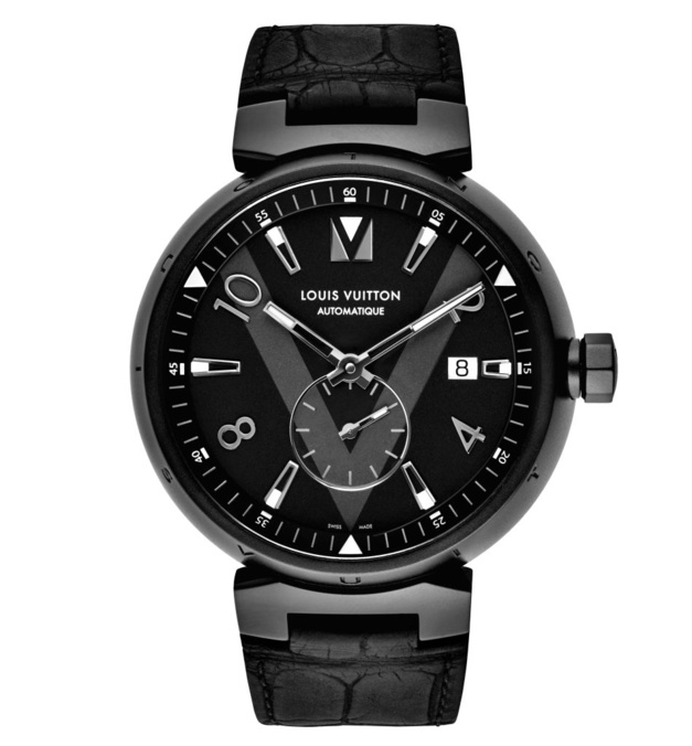 Montre tambour Louis Vuitton Noir en Acier - 31794432