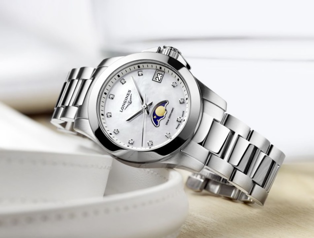 Longines Conquest Phases de Lune : une sportive élégante Longines Conquest Phases de Lune : une sportive élégante