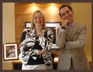 Genève, juin 2009 : rencontre entre l’horloger Denis Asch et la journaliste américaine Elizabeth Doerr Genève, juin 2009 : rencontre entre l’horloger Denis Asch et la journaliste américaine Elizabeth Doerr