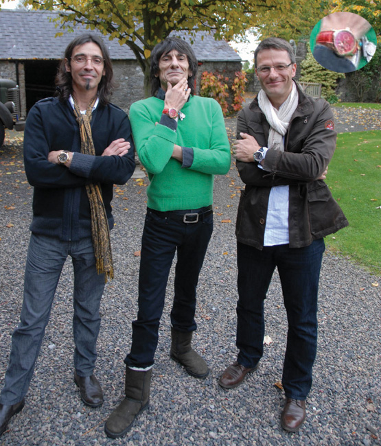 Ronnie Wood s’offre une montre Vincent Bérard personnalisée