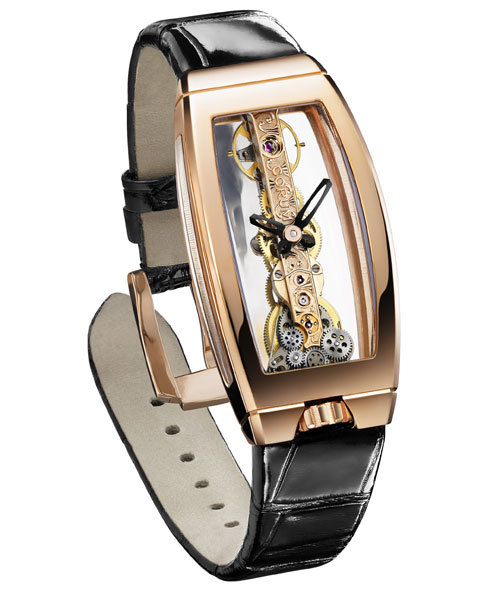 Corum présente deux nouvelles montres Golden Bridge : une pour elle et une pour lui