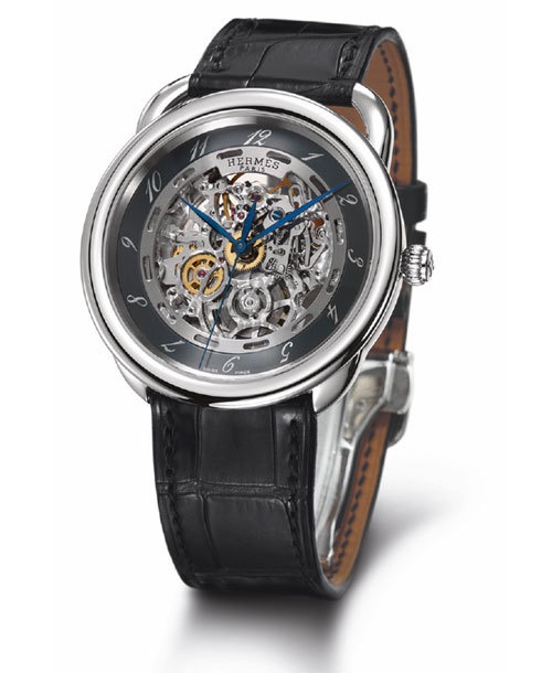 Hermès Arceau Squelette, cadran noir Hermès Arceau Squelette, cadran noir