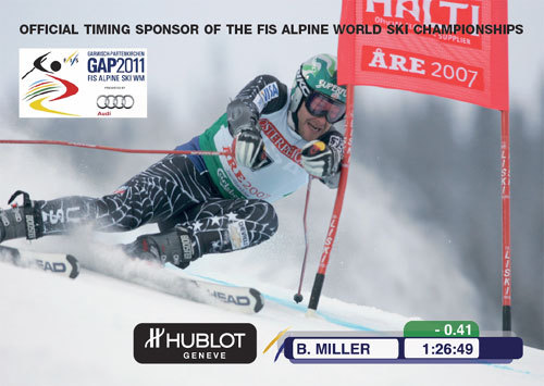 Hublot : chronométreur officiel des Championnats du Monde de ski en 2011