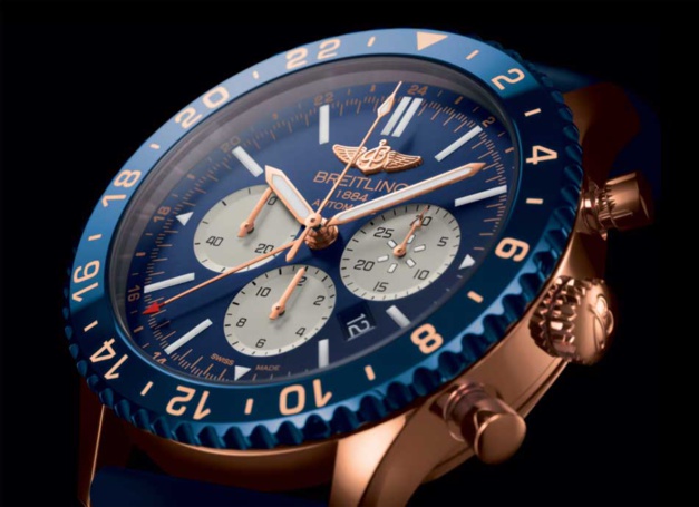 Breitling Chronoliner or rouge : série limitée 250 exemplaires Breitling Chronoliner or rouge : série limitée 250 exemplaires
