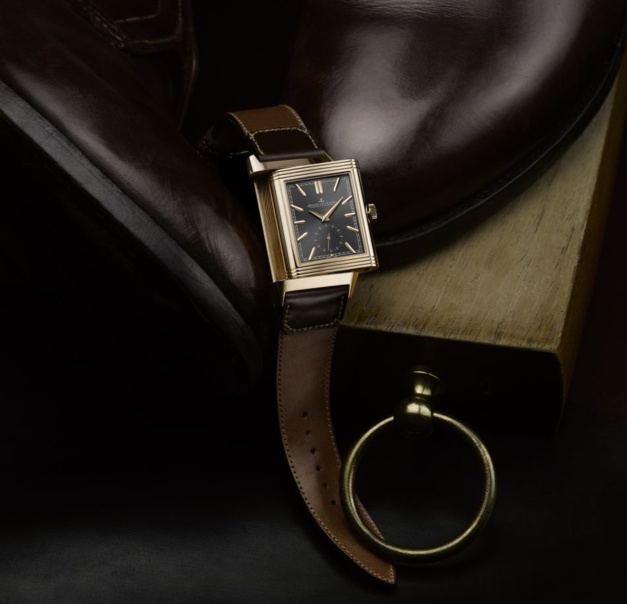 Reverso Tribute Duoface sur bracelet en cordovan Casa Fagliano Reverso Tribute Duoface sur bracelet en cordovan Casa Fagliano