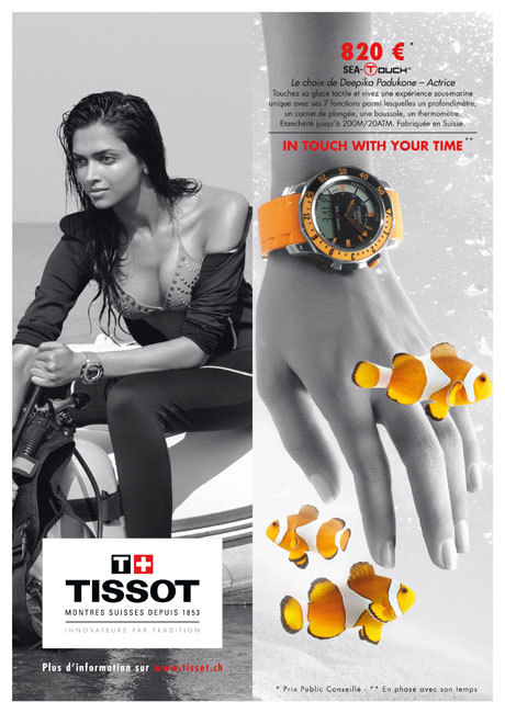 Tissot In touch with your time avec Deepika Padukone Tissot In touch with your time avec Deepika Padukone