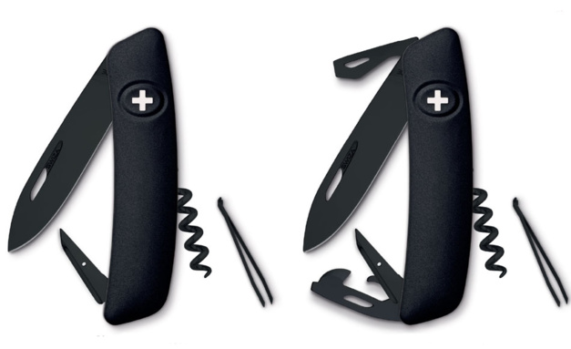Swiza D01 et D03 Allblack : le couteau suisse entièrement noir