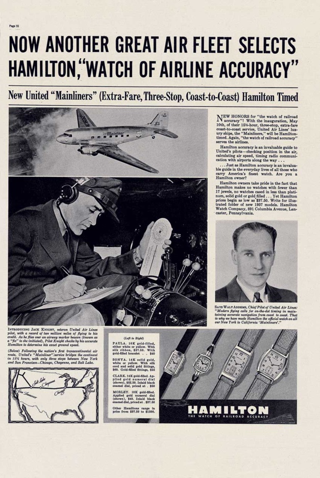 Hamilton : cent ans de chronométrage aérien Hamilton : cent ans de chronométrage aérien