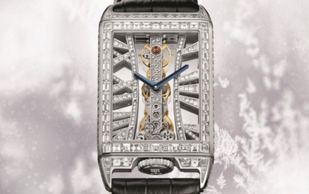Corum Golden Bridge Rectangle Sertie : du grand art... déco Corum Golden Bridge Rectangle Sertie : du grand art... déco