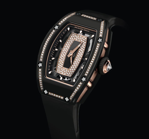 Richard Mille RM 07-01 Céramique noire sertie Richard Mille RM 07-01 Céramique noire sertie