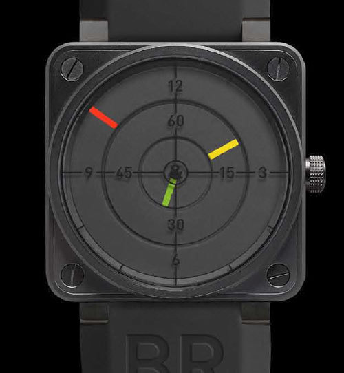 Bell & Ross BR01 Radar : cadran et aiguilles sur un même plan… pour une autre façon de lire l’heure