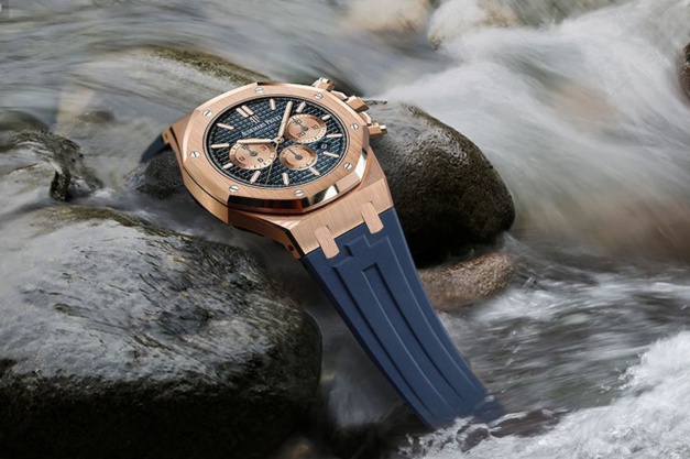 Rubber B présente un tout nouveau strap pour les Royal Oak 41 mm en or Rubber B présente un tout nouveau strap pour les Royal Oak 41 mm en or