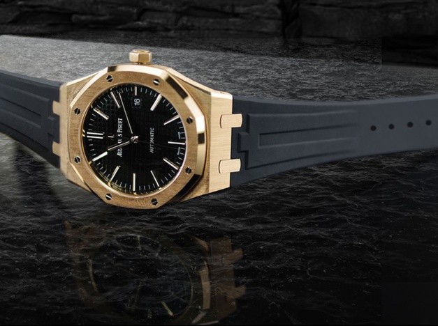 Rubber B présente un tout nouveau strap pour les Royal Oak 41 mm en or Rubber B présente un tout nouveau strap pour les Royal Oak 41 mm en or