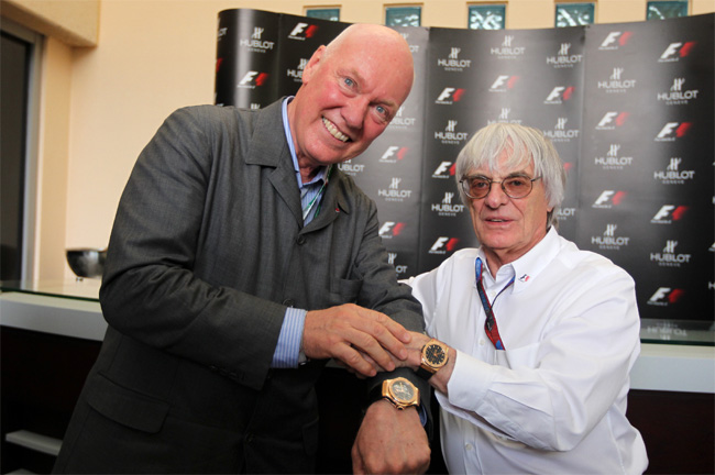 Jean-Claude Biver et Bernie Ecclestone Jean-Claude Biver et Bernie Ecclestone