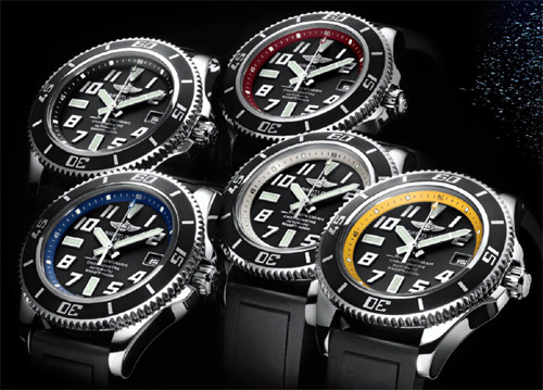 Breitling Superocean : des réhauts… hauts en couleurs