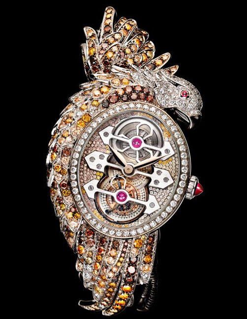 Ladyhawke Tourbillon : quand la Haute Joaillerie de Boucheron rencontre la Haute Horlogerie de Girard-Perregaux Ladyhawke Tourbillon : quand la Haute Joaillerie de Boucheron rencontre la Haute Horlogerie de Girard-Perregaux