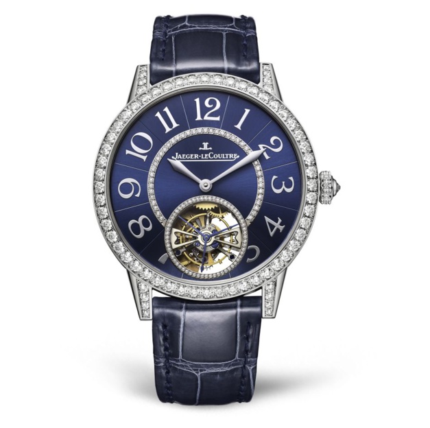 Jaeger-LeCoultre Rendez-Vous Tourbillon or gris cadran bleu et diamants Jaeger-LeCoultre Rendez-Vous Tourbillon or gris cadran bleu et diamants