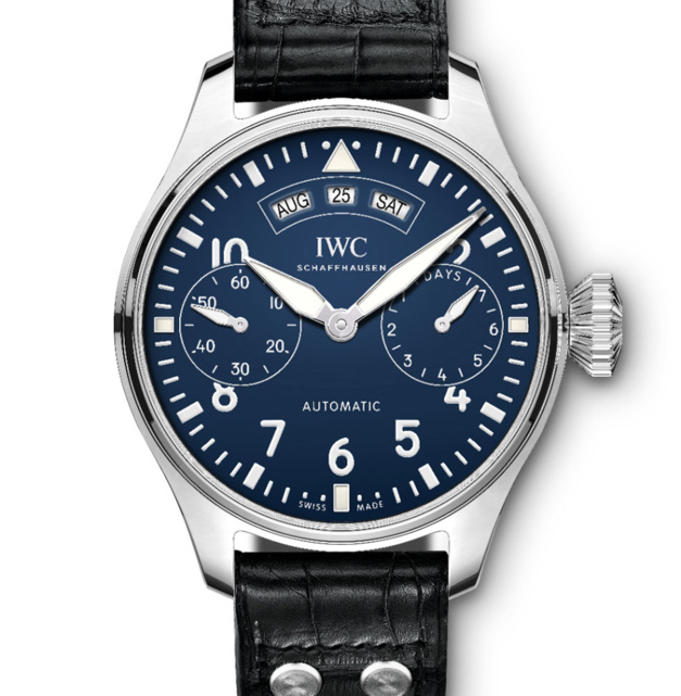 IWC : une Montre d'Aviateur Calendrier Annuel avec cadran laqué