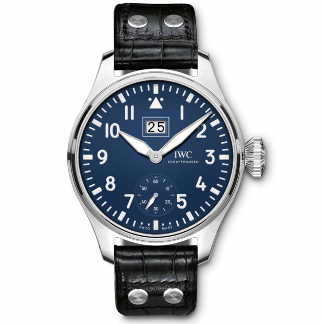 IWC : une montre d'Aviateur avec grande date et cadran laqué IWC : une montre d'Aviateur avec grande date et cadran laqué