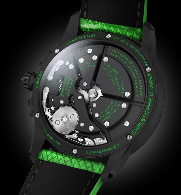 Christophe Claret Maestro Mamba : l'heure venimeuse Christophe Claret Maestro Mamba : l'heure venimeuse