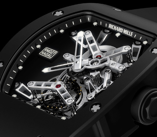 Tourbillon RM 027 : un tourbillon Richard Mille au poignet de Rafael Nadal pendant les matches… Tourbillon RM 027 : un tourbillon Richard Mille au poignet de Rafael Nadal pendant les matches…