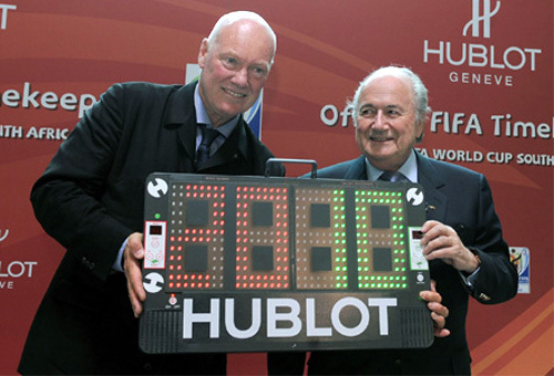 Hublot : montre officielle de la Fifa et chronométreur officiel de la Coupe du Monde de Football Hublot : montre officielle de la Fifa et chronométreur officiel de la Coupe du Monde de Football