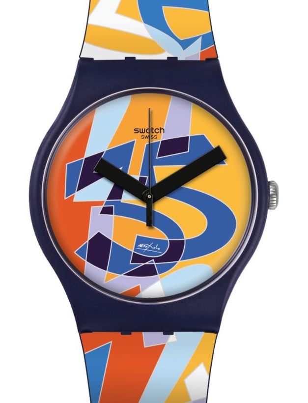 Une Swatch Ugo Nespolo pour les 35 ans de la "seconde montre" Une Swatch Ugo Nespolo pour les 35 ans de la "seconde montre"