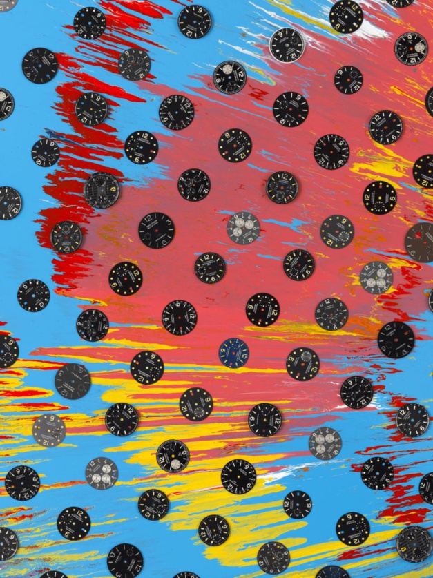 Panerai et Damien Hirst lors du dernier Watches & Wonders de Miami