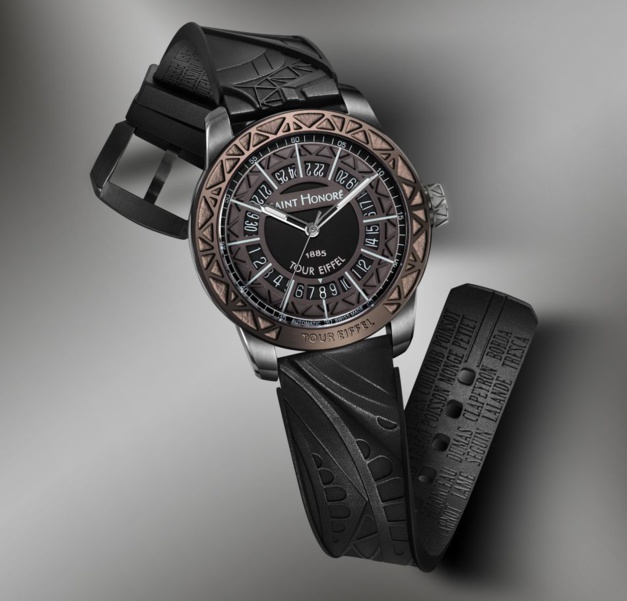 Saint-Honoré : un bracelet de montre avec de la poudre de la Tour Eiffel