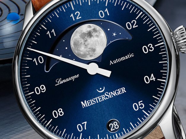 MeisterSinger Lunascope : une seule aiguille mais une grande Lune MeisterSinger Lunascope : une seule aiguille mais une grande Lune