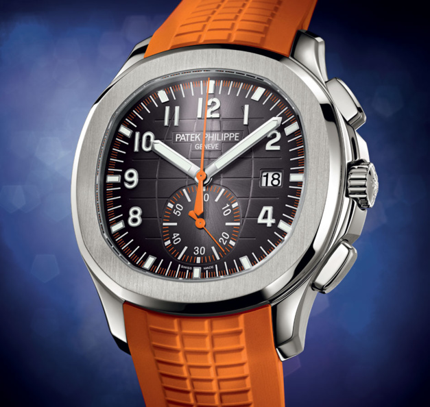 Patek Philippe Aquanaut Chronographe : orange is new black Patek Philippe Aquanaut Chronographe : orange is new black