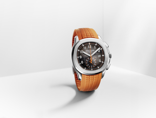 Patek Philippe Aquanaut Chronographe : orange is new black Patek Philippe Aquanaut Chronographe : orange is new black