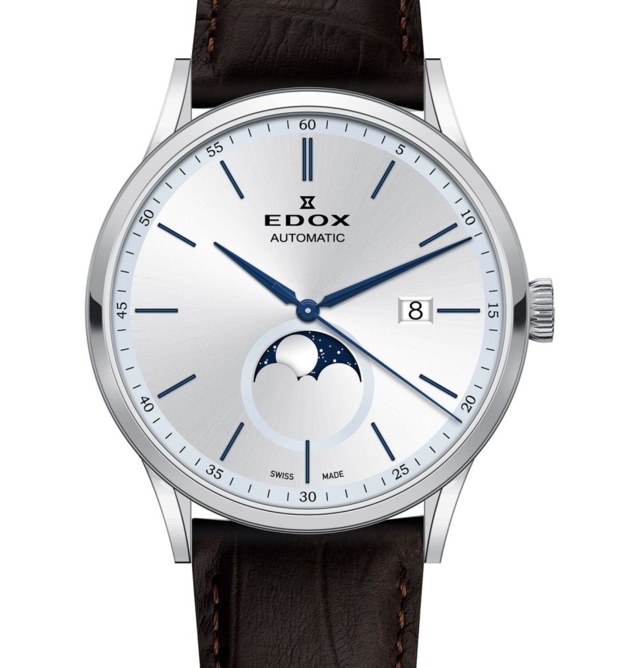 Edox Les Vauberts Automatic : une phase de Lune d'entrée de gamme