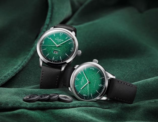 Glashütte Original : la Sixties se met au vert Glashütte Original : la Sixties se met au vert