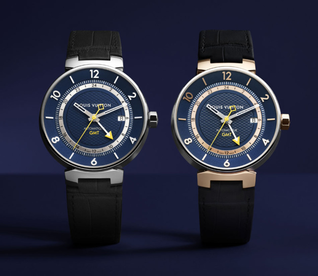 Louis Vuitton Tambour Moon Blue GMT : tendance bleue